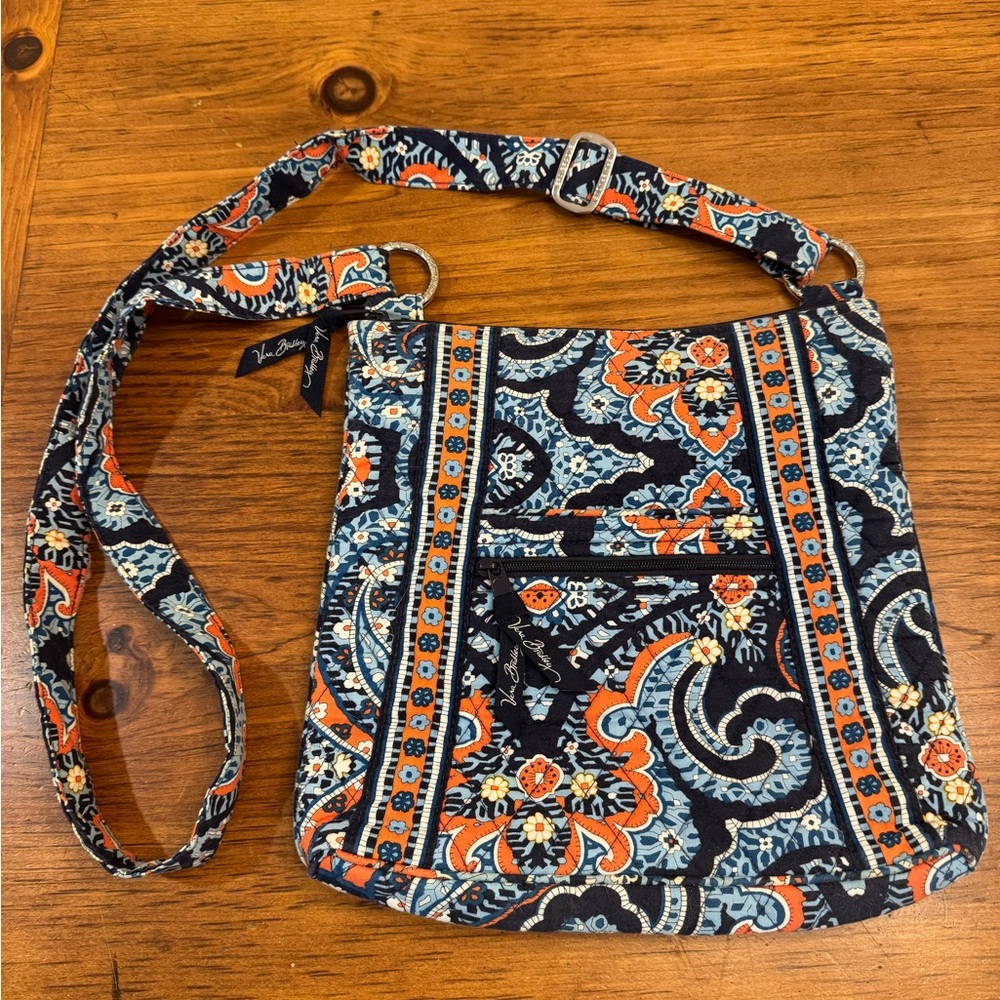 Vera Bradley Blue and Orange Crossbody Bag